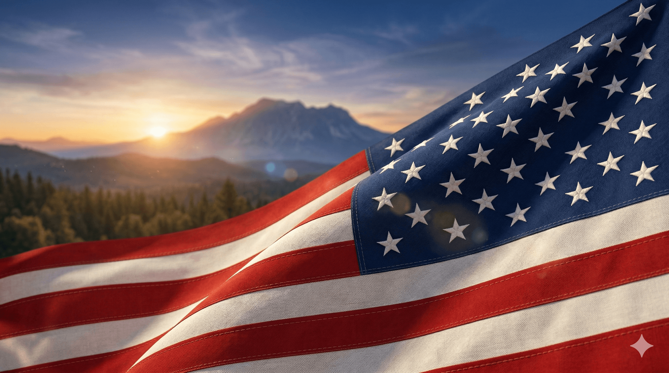 American flag background