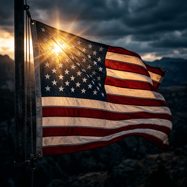 American flag background